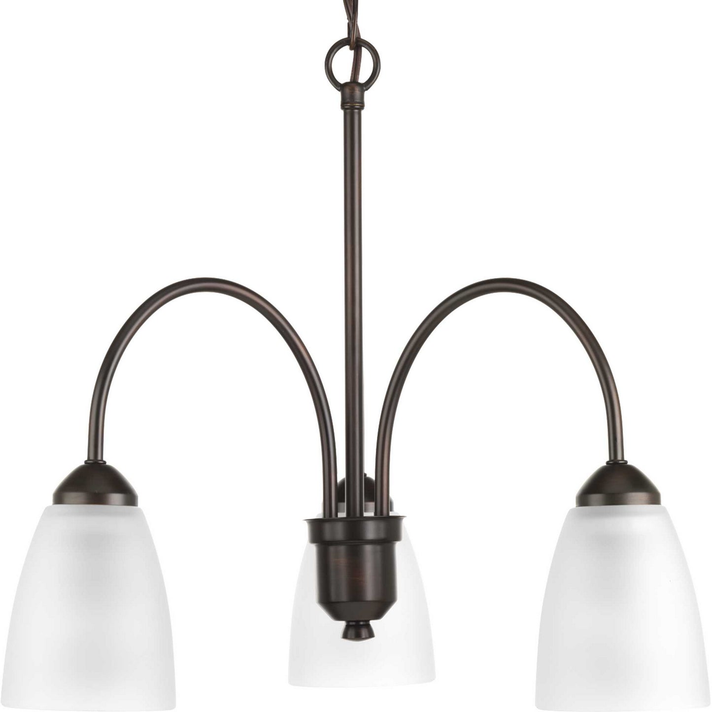 Gather Three Light Chandelier in Antique Bronze