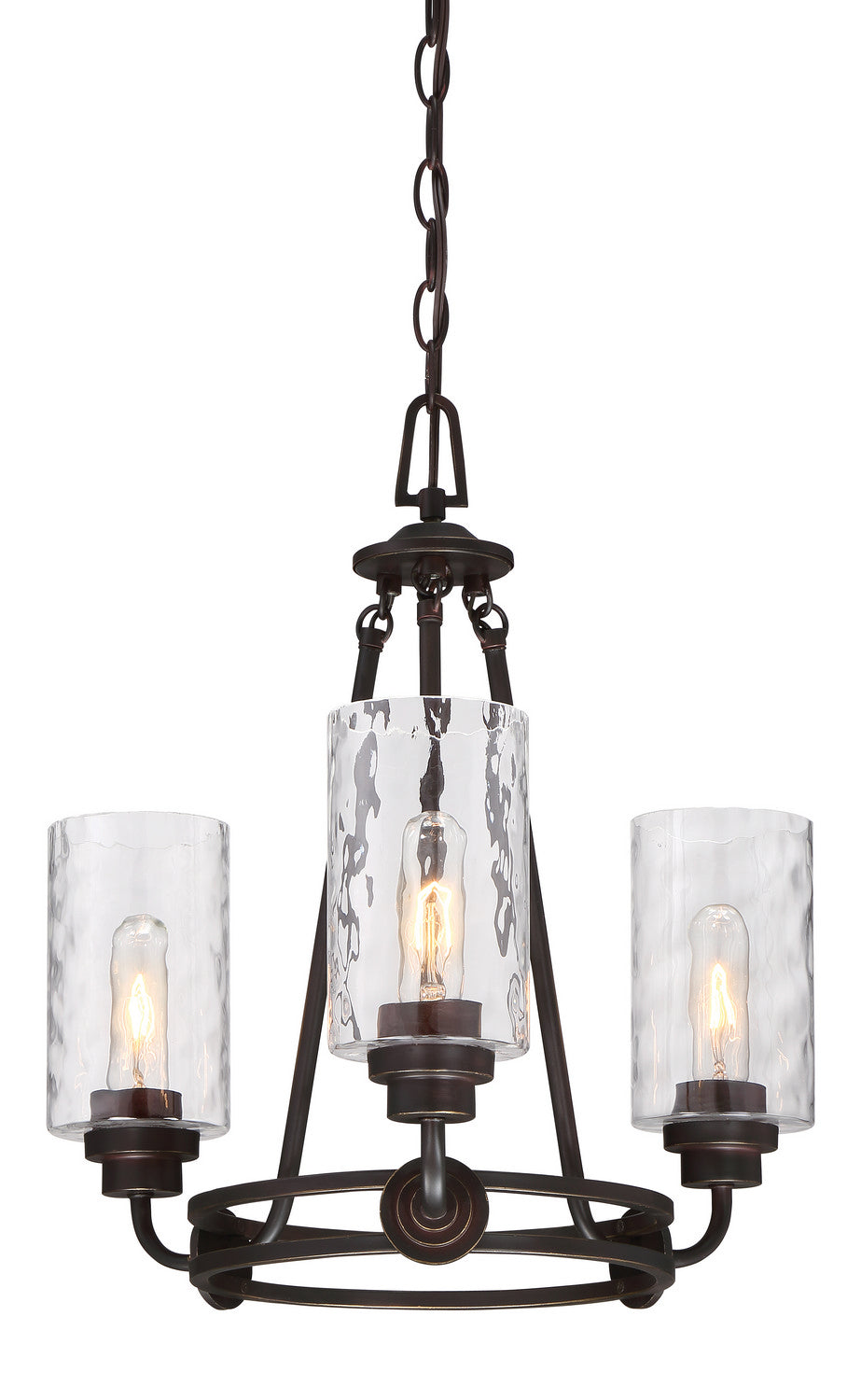 Gramercy Park Three Light Chandelier in Old English Bronze