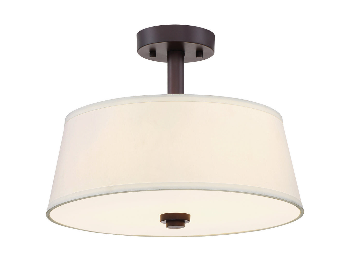 Studio Semi-Flush Mount in Satin Bronze