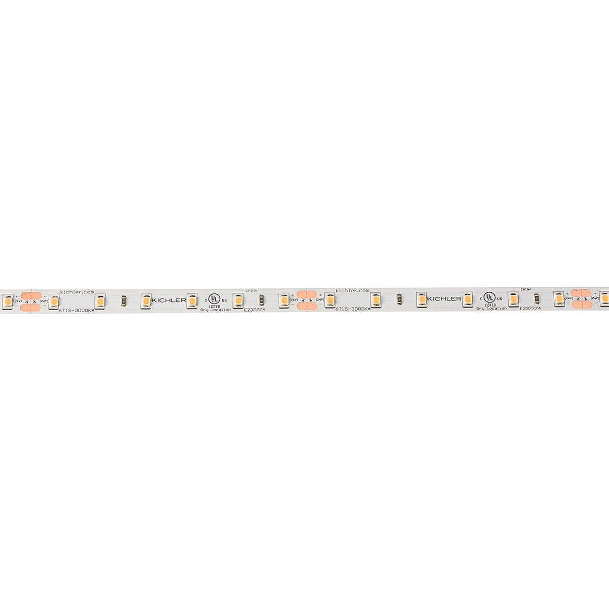6Tl Dry Tape 24V LED Tape Light in White Material (Not Painted)