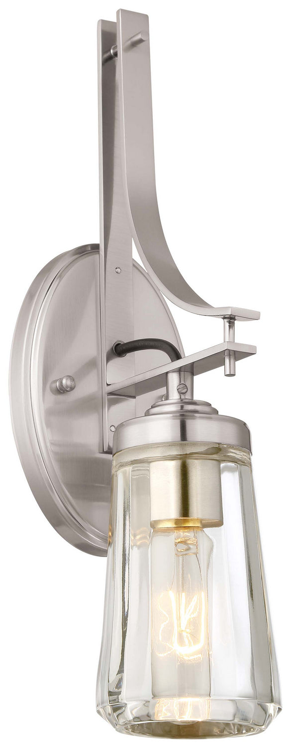 Poleis One Light Bath in Brushed Nickel