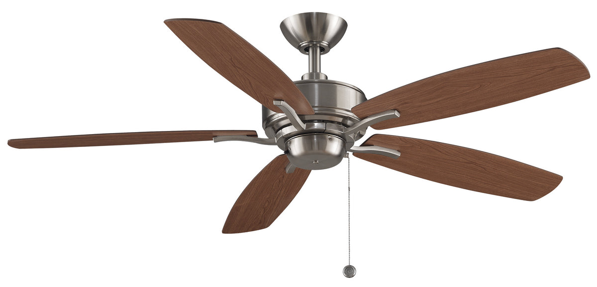 Aire Deluxe 52" Ceiling Fan in Brushed Nickel
