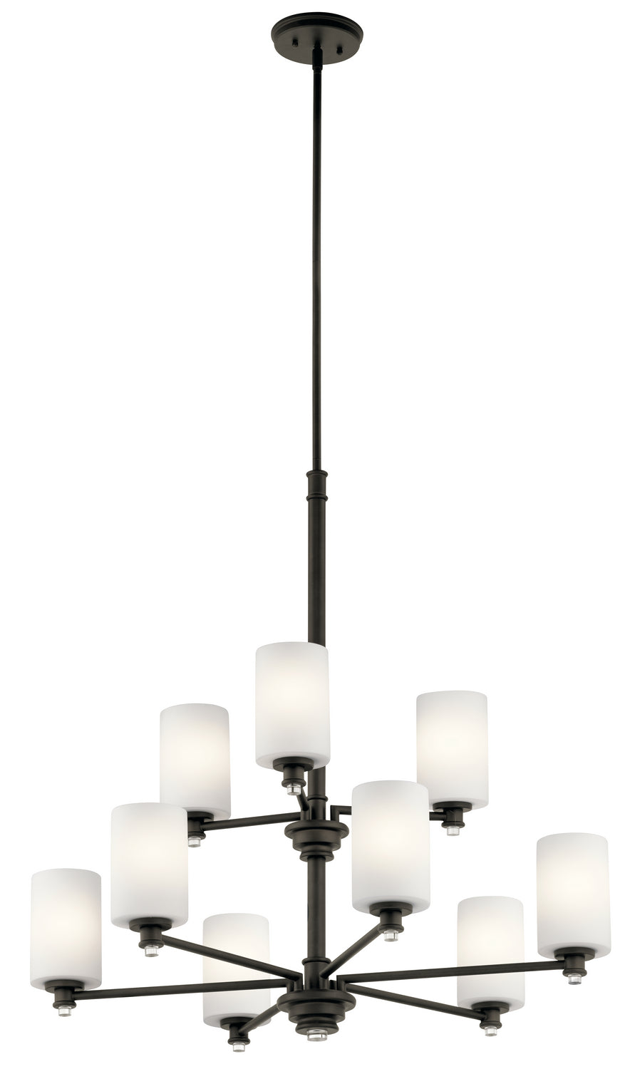 Joelson Nine Light Chandelier in Olde Bronze