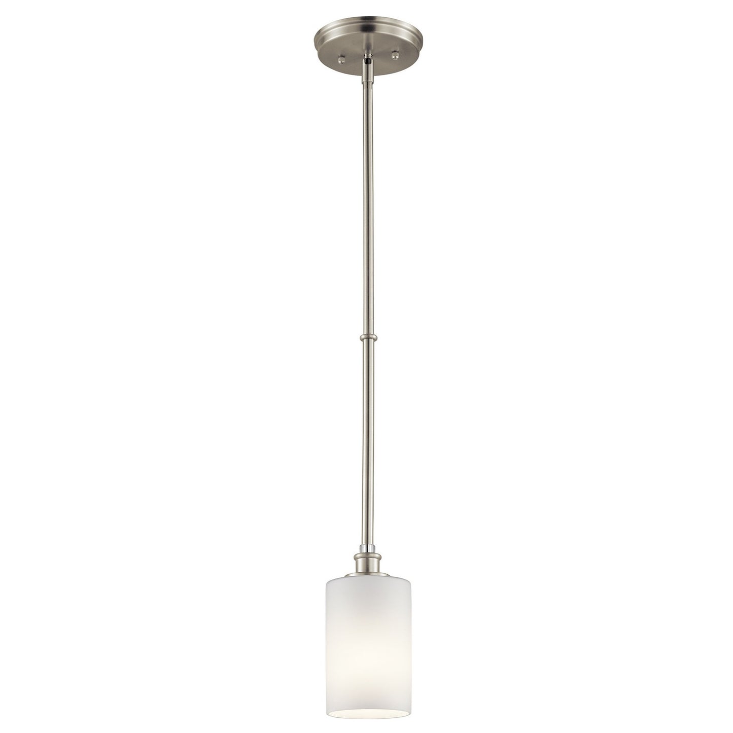 Joelson One Light Mini Pendant in Brushed Nickel