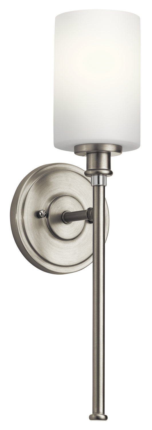Joelson One Light Wall Sconce in Brushed Nickel