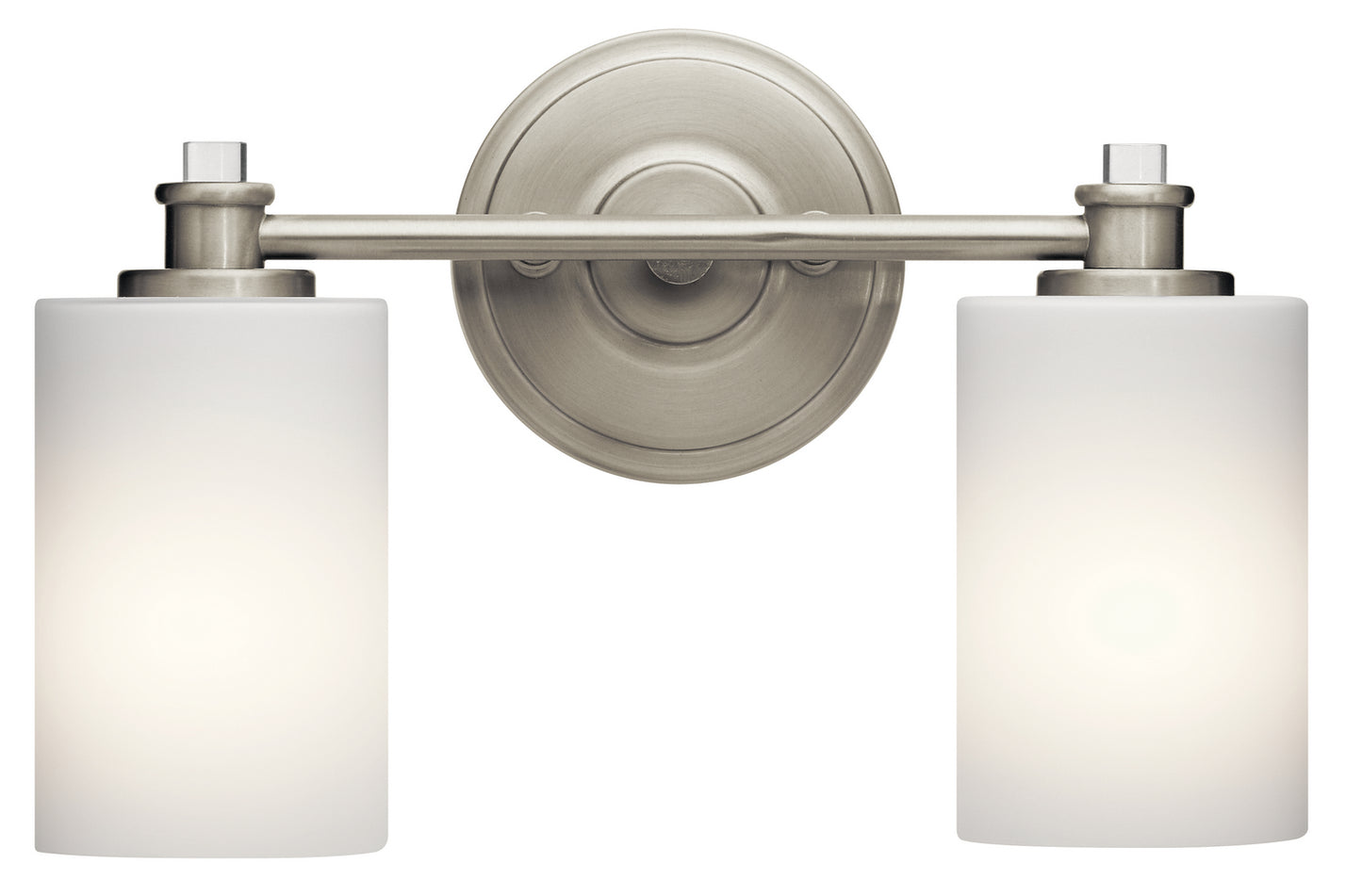 Joelson Two Light Bath in Brushed Nickel