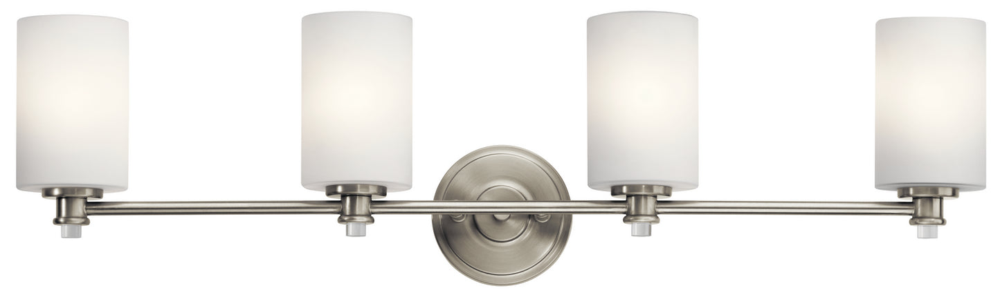 Joelson Four Light Bath in Brushed Nickel