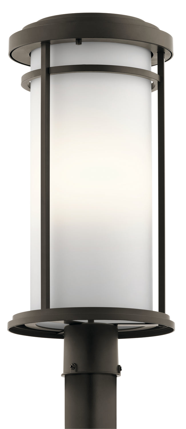 Toman One Light Outdoor Post Mount in Olde Bronze