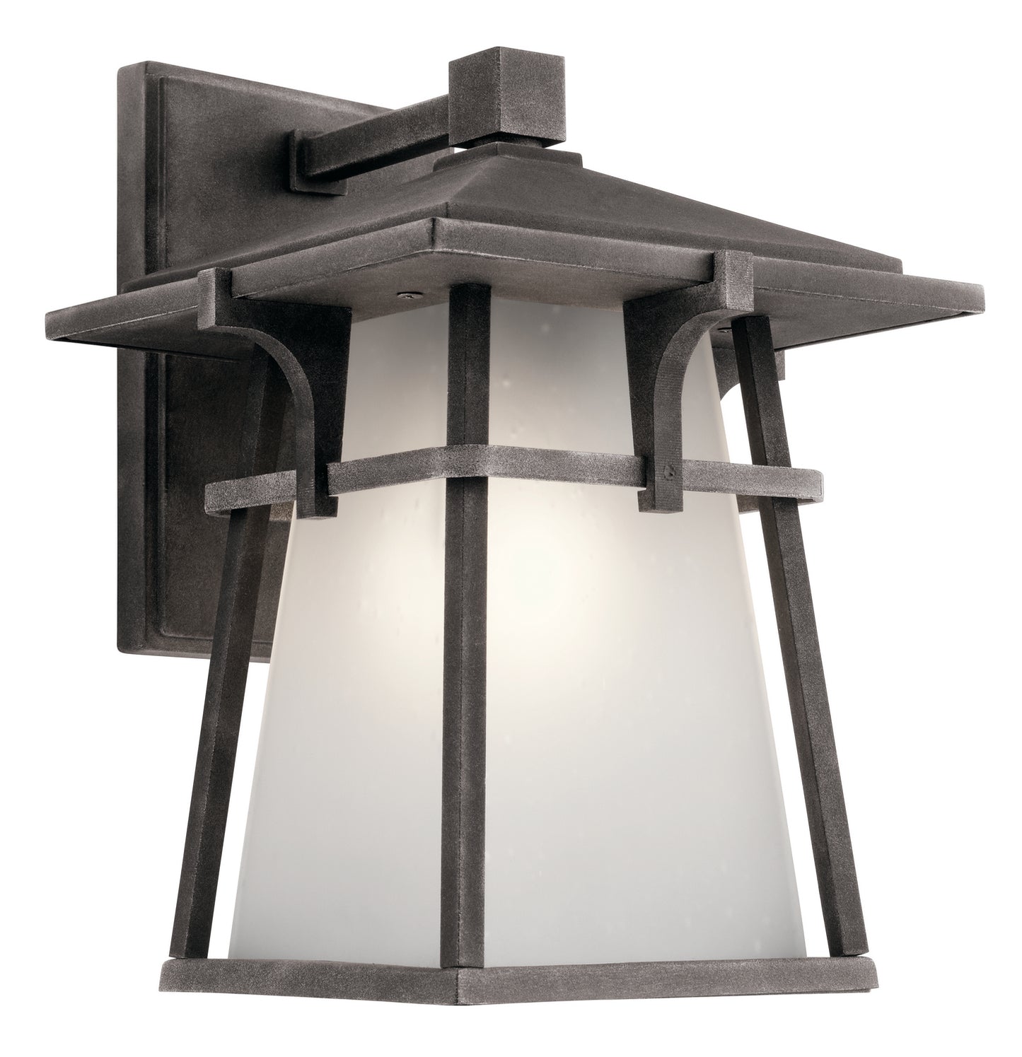 Beckett One Light Outdoor Wall Mount in Weathered Zinc