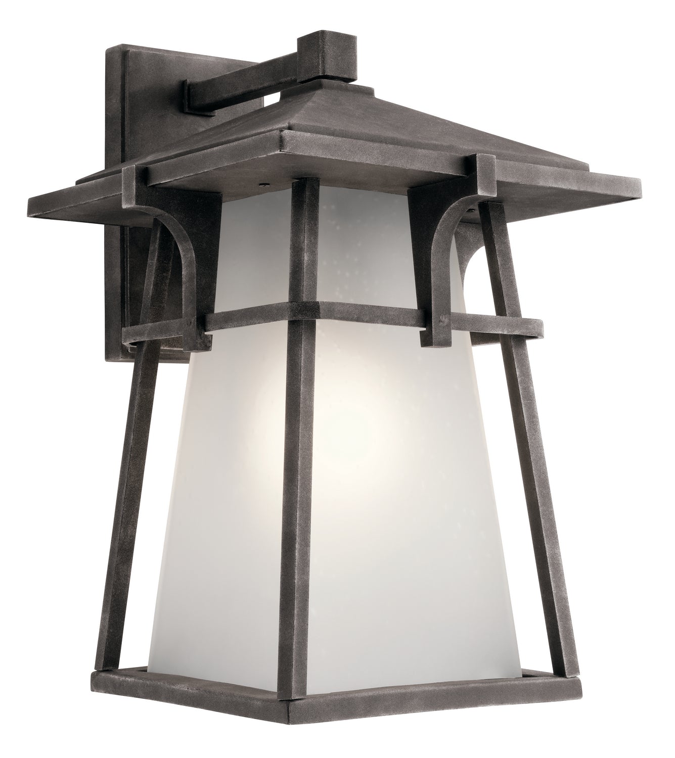 Beckett One Light Outdoor Wall Mount in Weathered Zinc