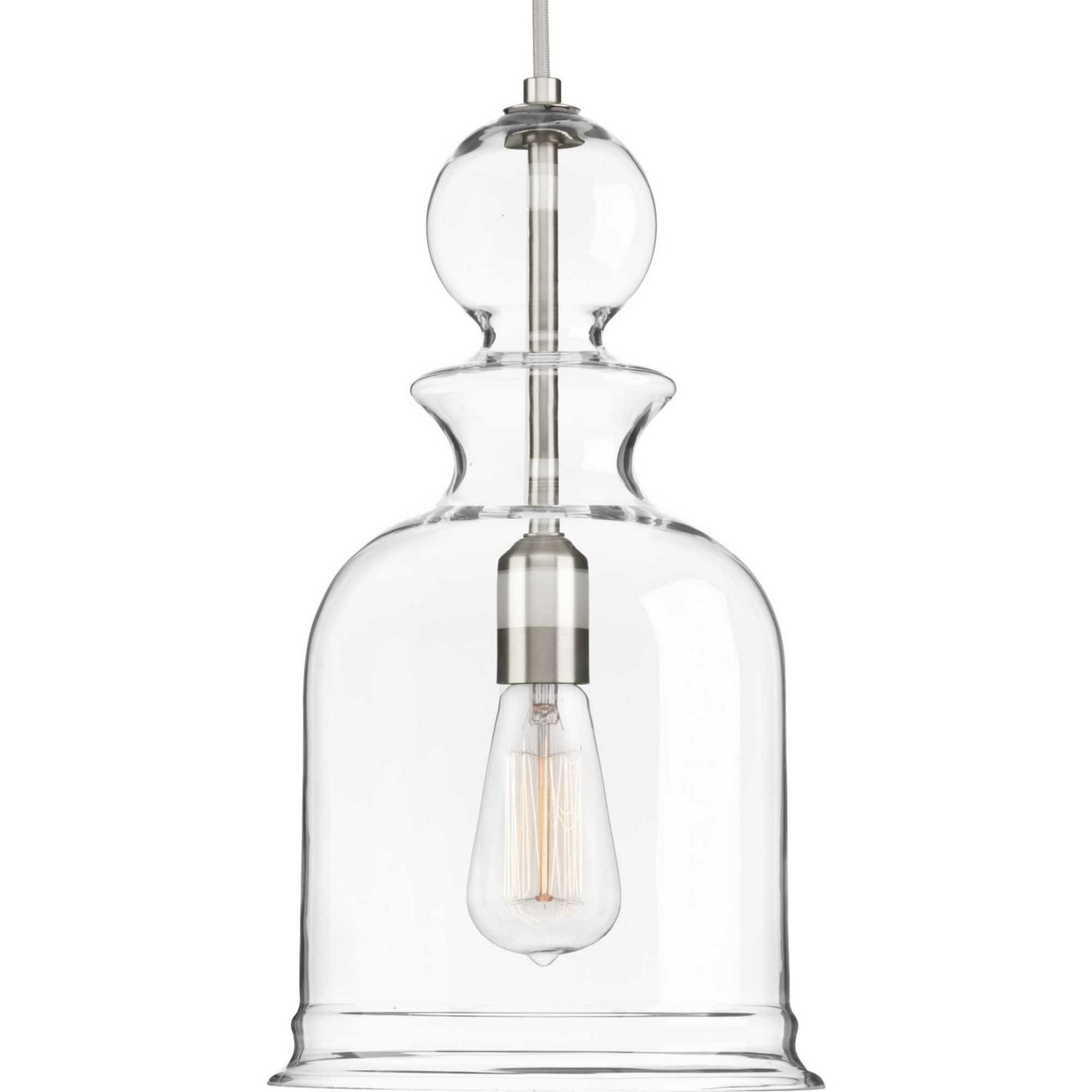 Staunton One Light Pendant in Brushed Nickel
