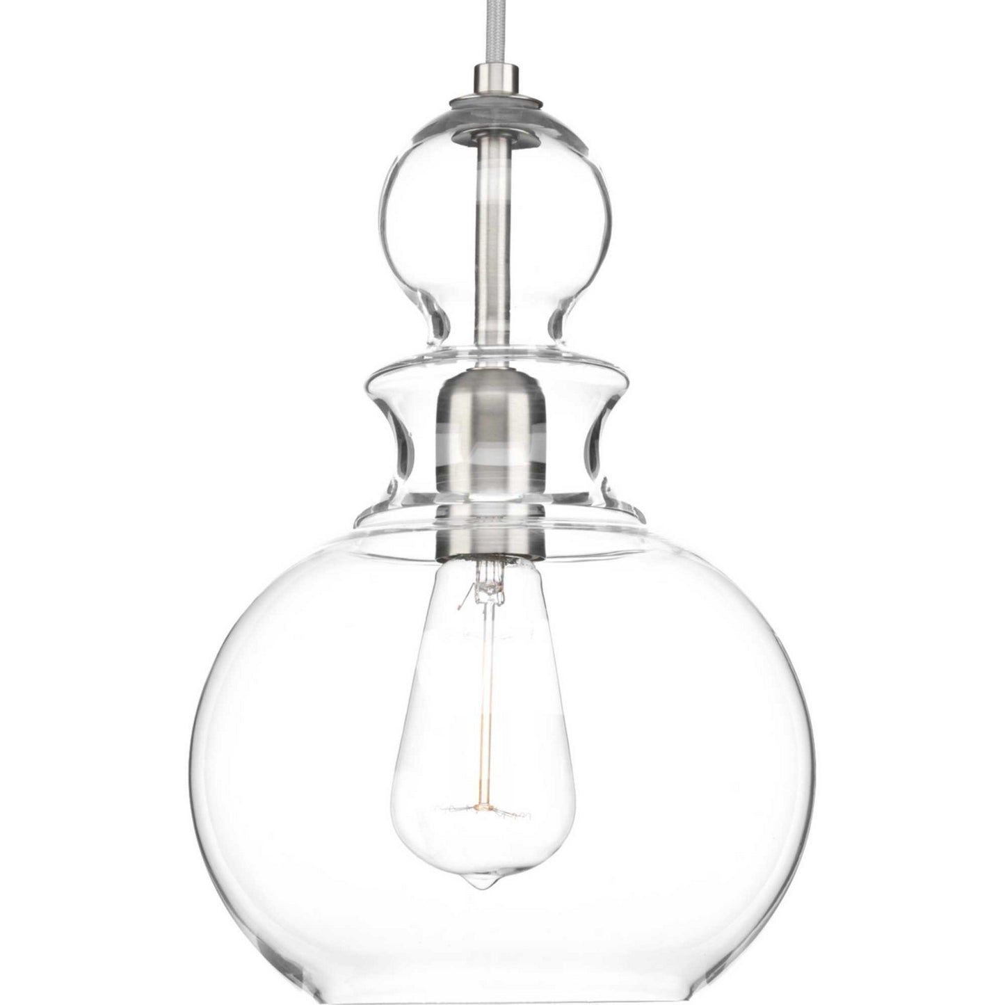 Staunton One Light Pendant in Brushed Nickel