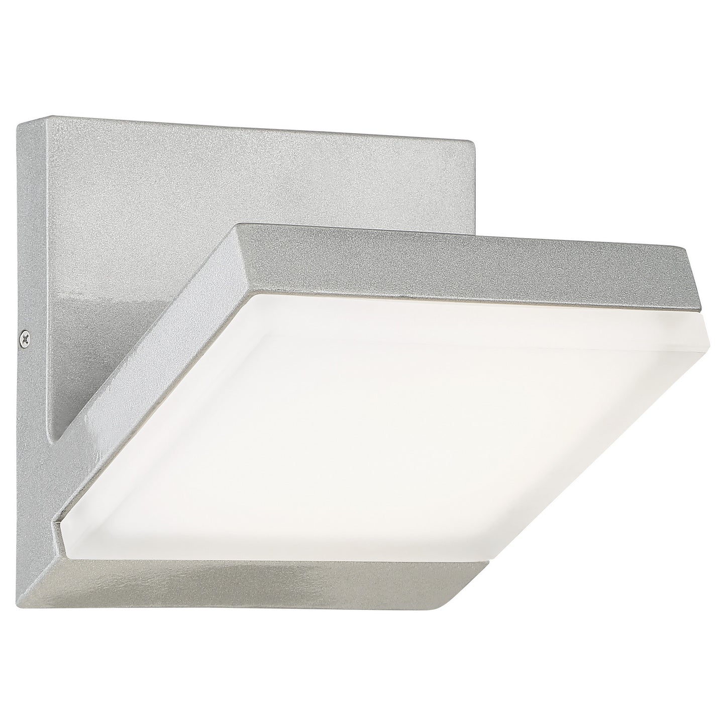 Angle LED Outdoor Lantern in Silver Dust