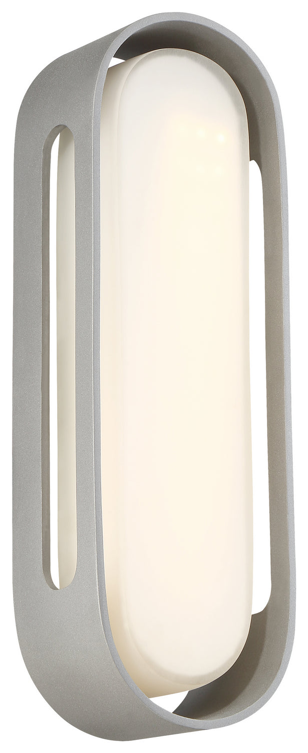Floating Oval LED Bracket in Sand Silver