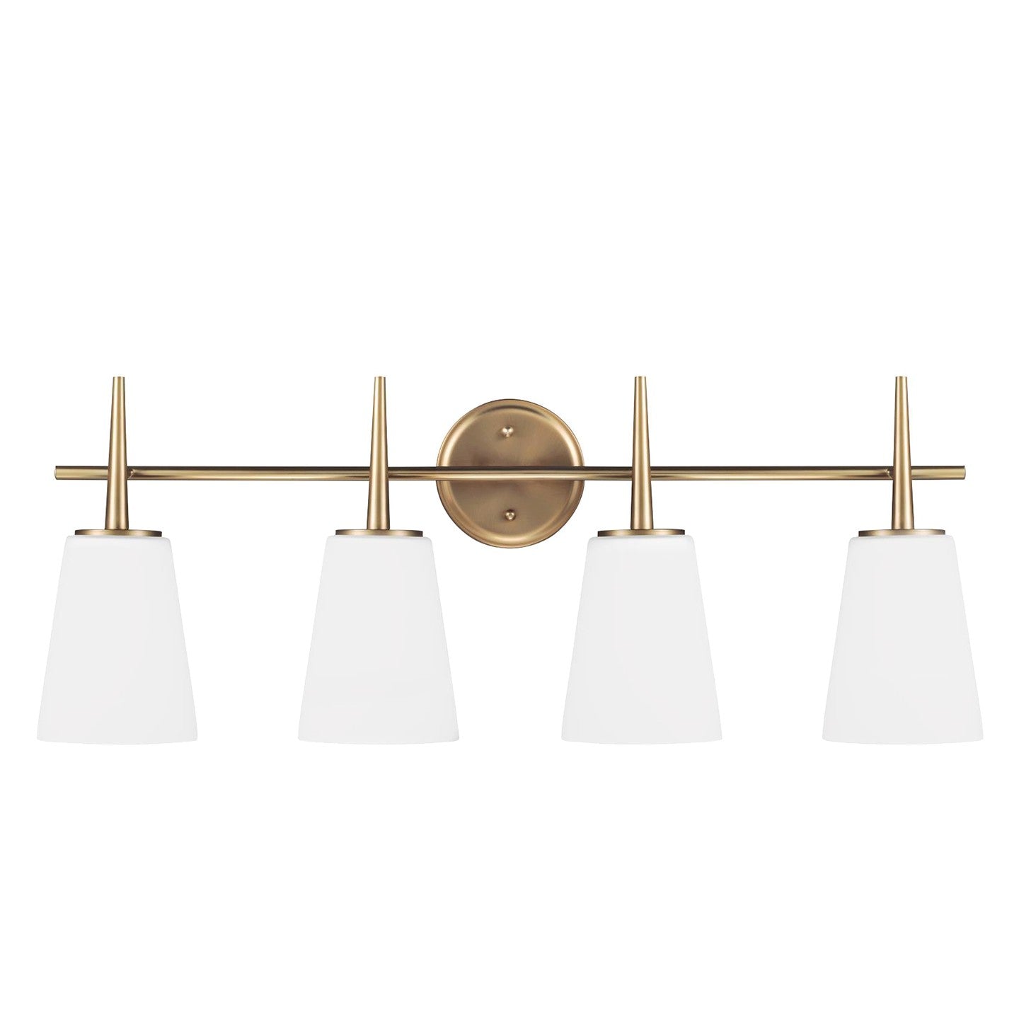 Driscoll Four Light Wall / Bath in Satin Brass