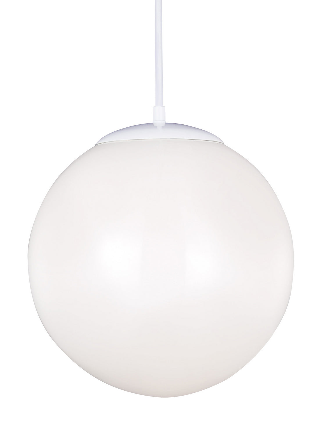 Leo - Hanging Globe One Light Pendant in White