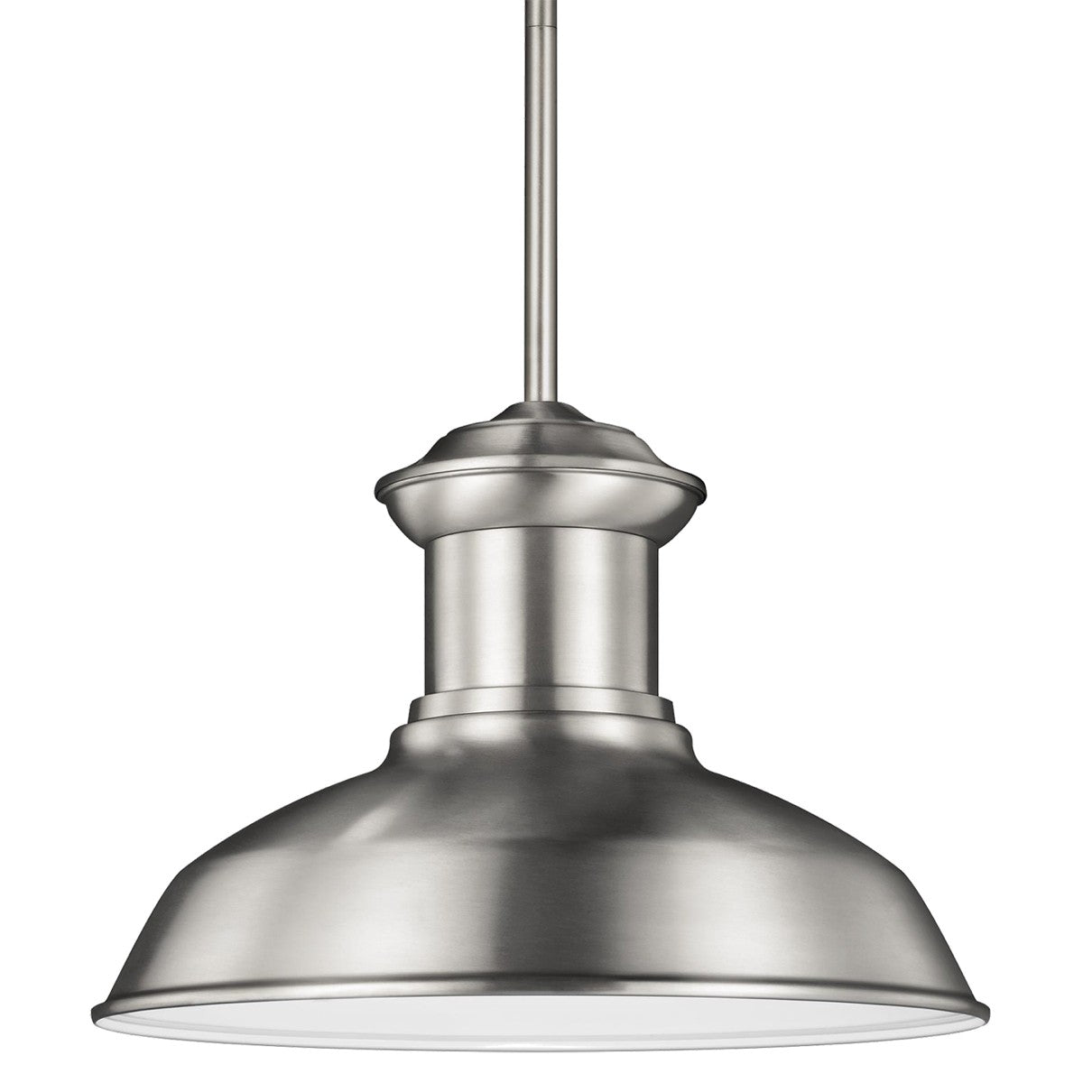 Fredricksburg One Light Outdoor Pendant in Satin Aluminum