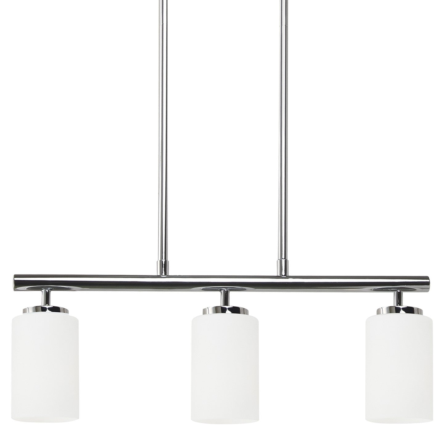 Oslo Three Light Island Pendant in Chrome