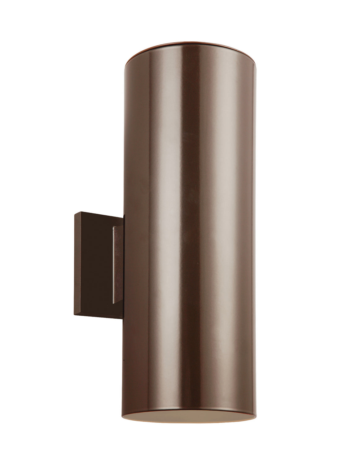 Outdoor Cylinders Two Light Outdoor Wall Lantern in Bronze