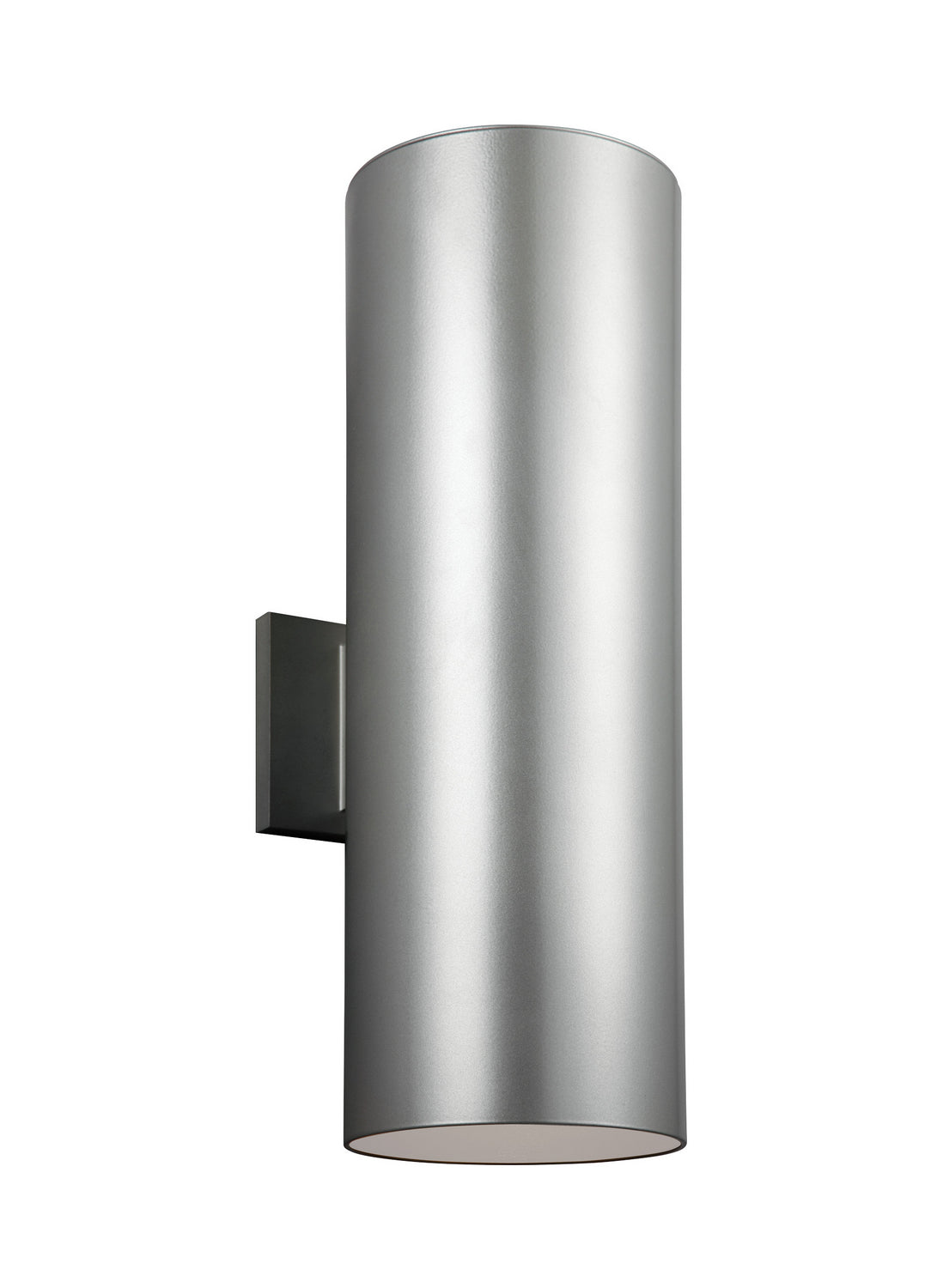 Outdoor Cylinders Two Light Outdoor Wall Lantern in Painted Brushed Nickel