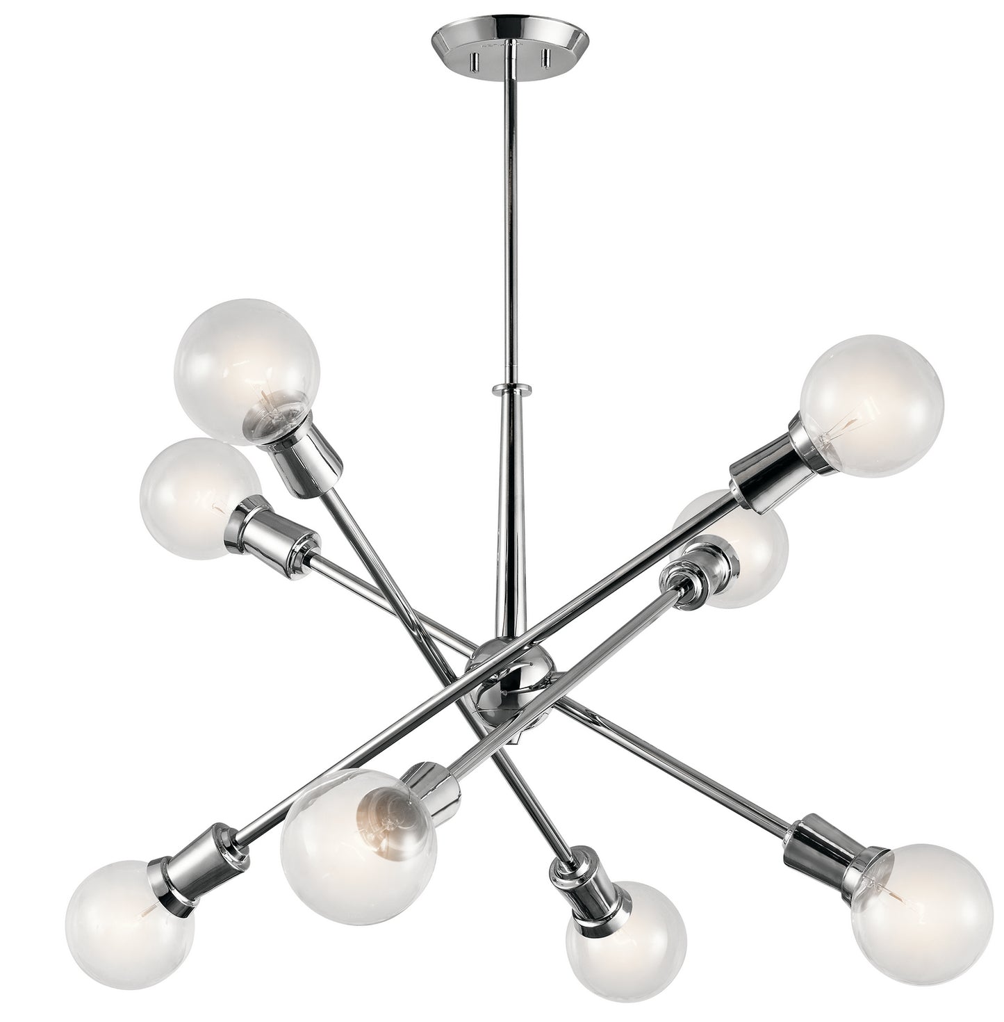 Armstrong Eight Light Chandelier in Chrome