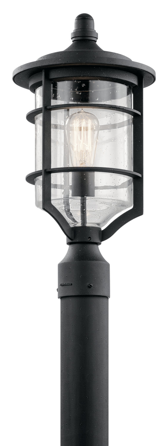 Royal Marine One Light Outdoor Post Mount in Distressed Black