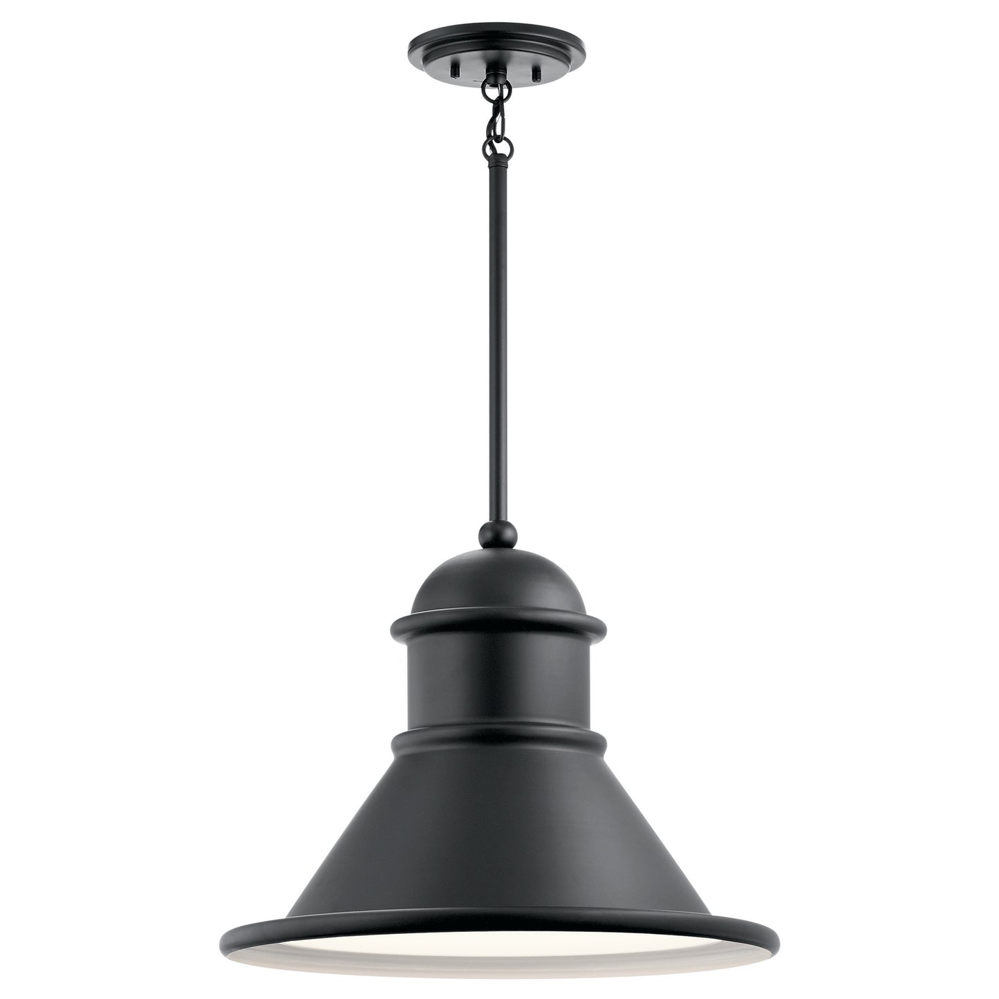 Northland One Light Outdoor Pendant in Black