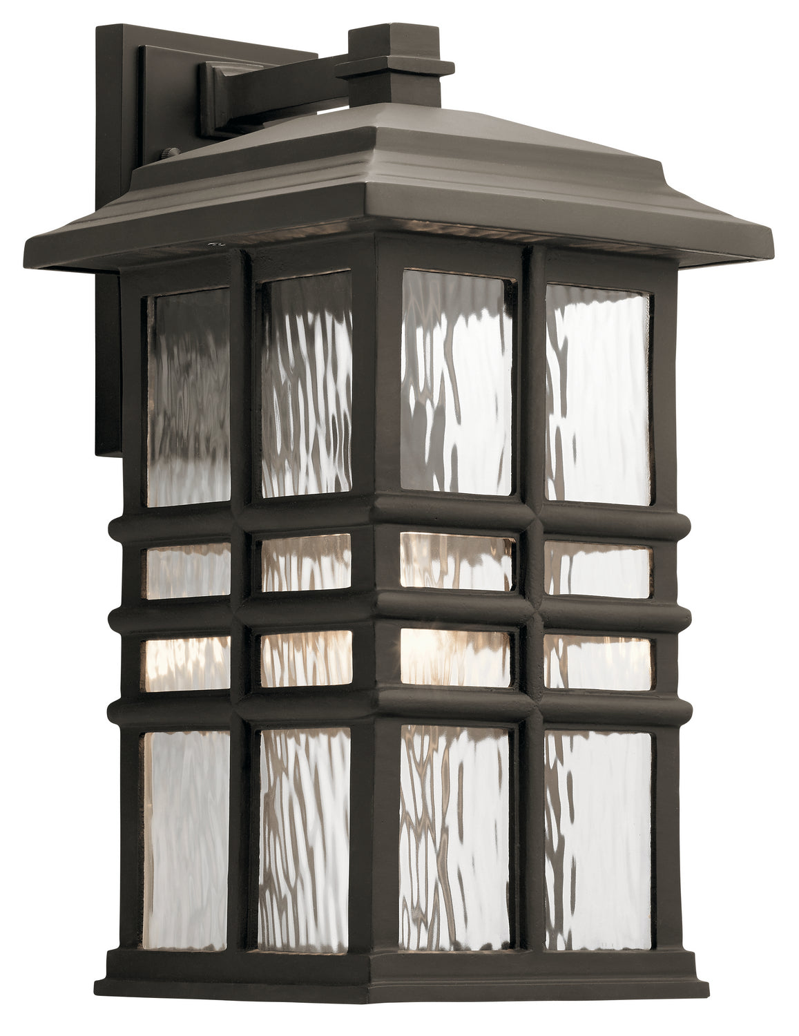 Beacon Square One Light Outdoor Wall Mount in Olde Bronze