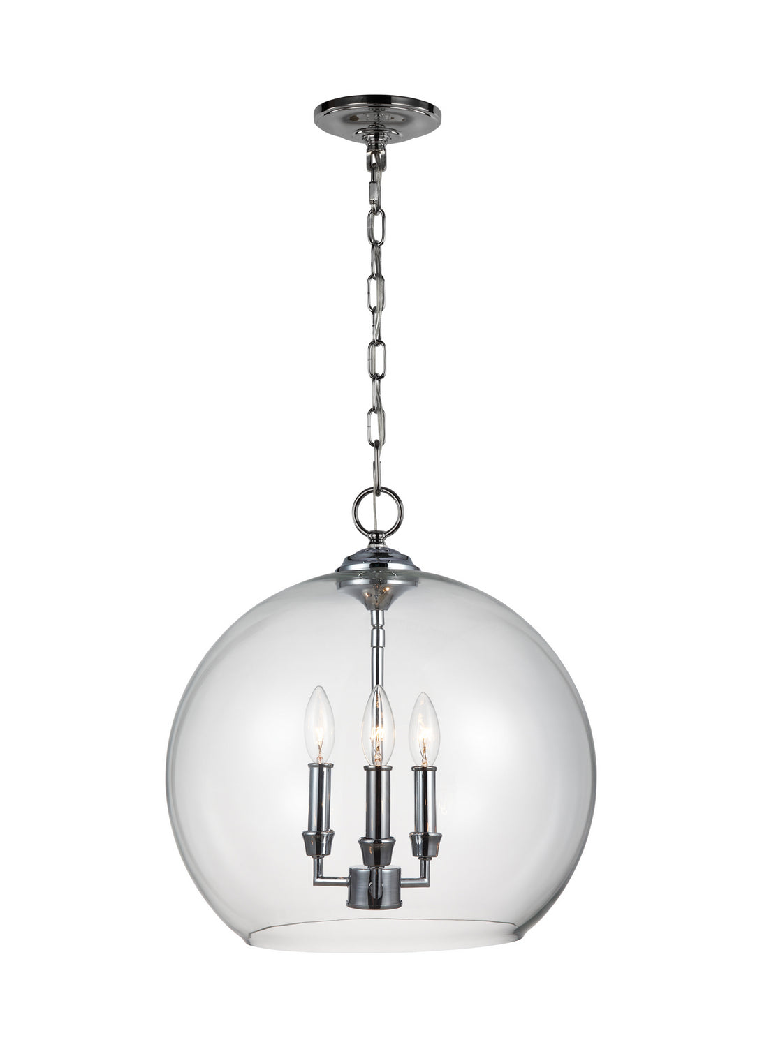 Lawler Three Light Pendant in Chrome