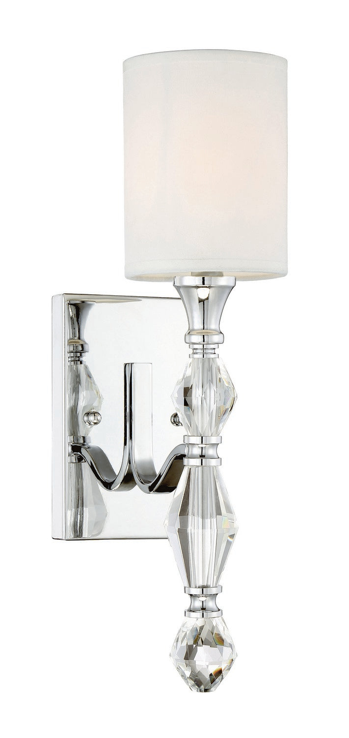 Evi One Light Wall Sconce in Chrome