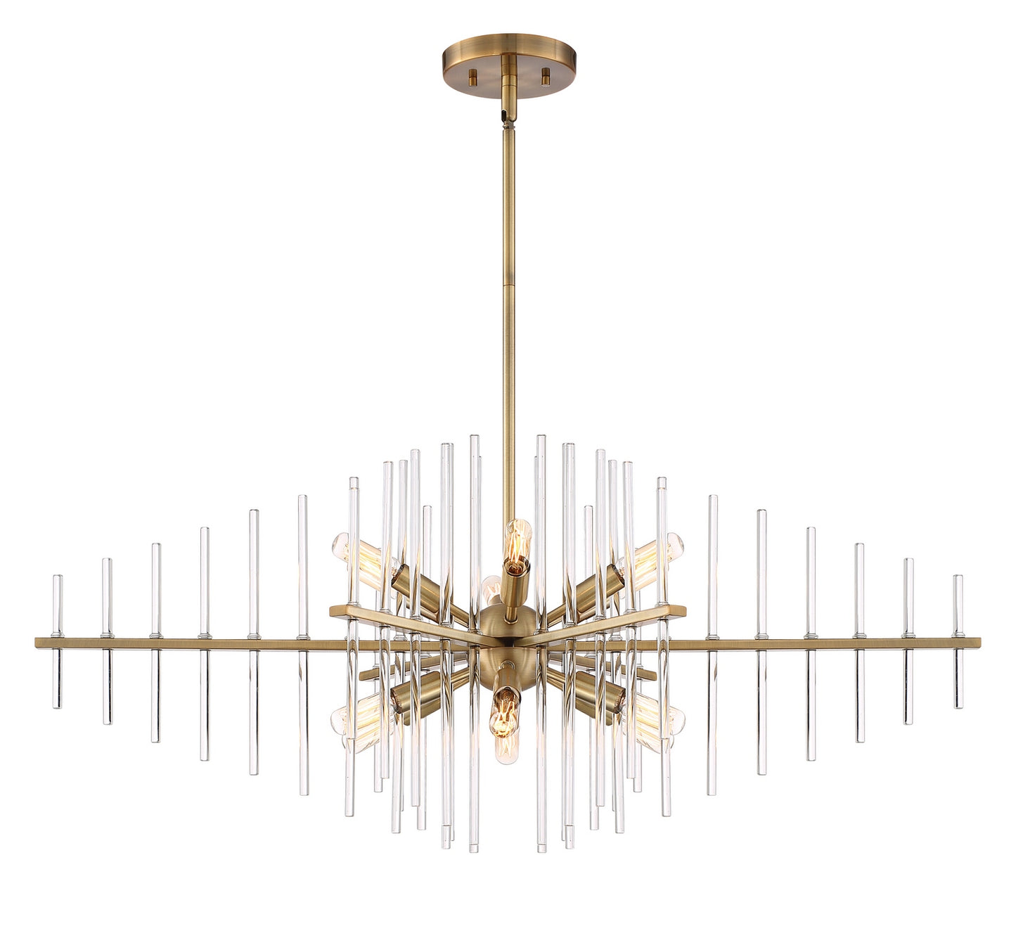 Reeve 12 Light Island Pendant in Burnished Antique Brass