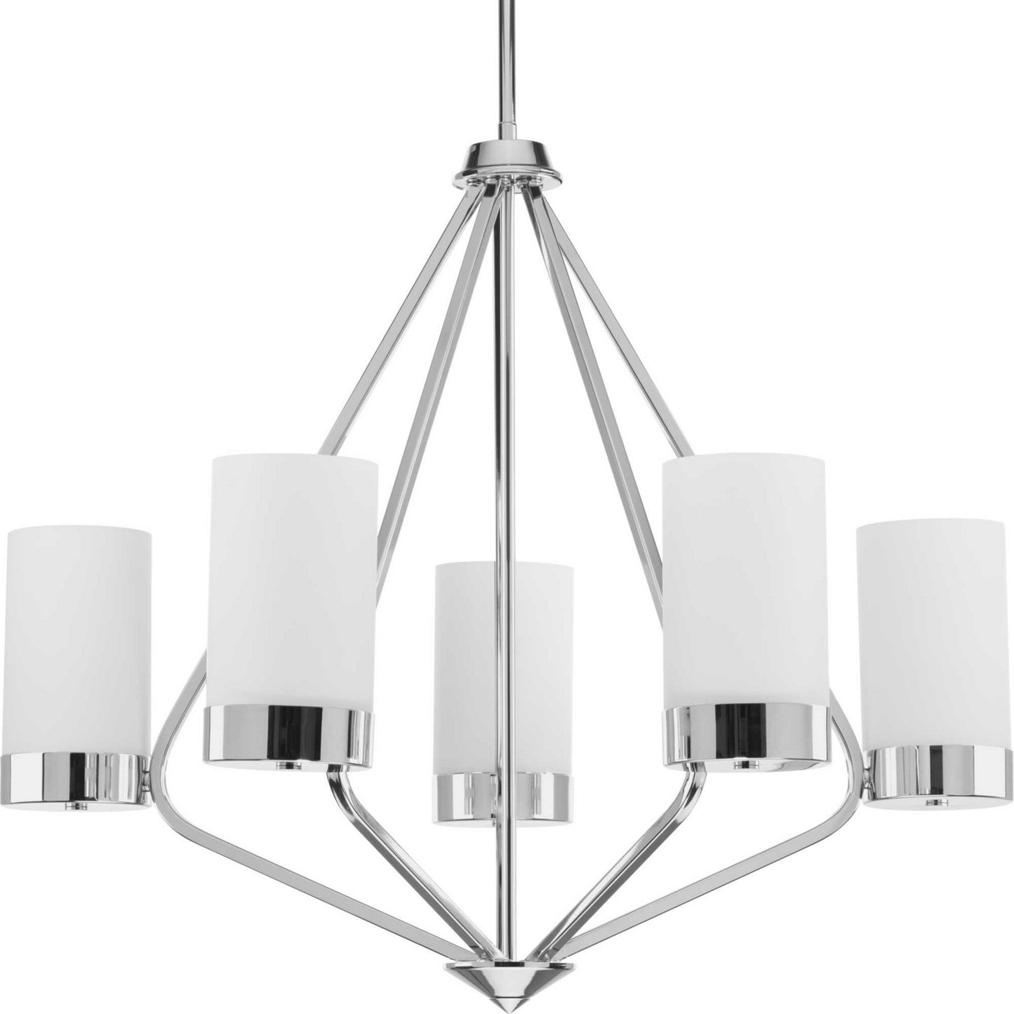 Elevate Five Light Chandelier in Polished Chrome