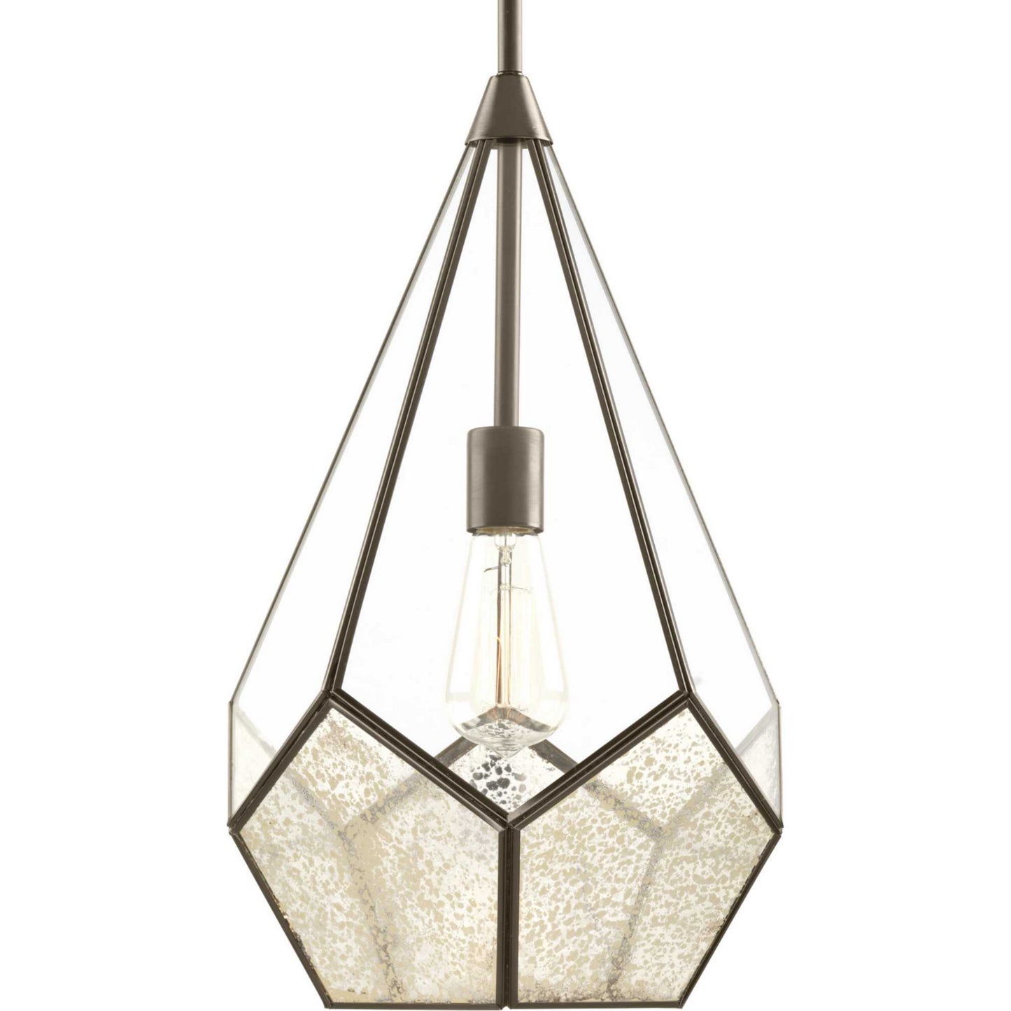 Cinq One Light Pendant in Antique Bronze
