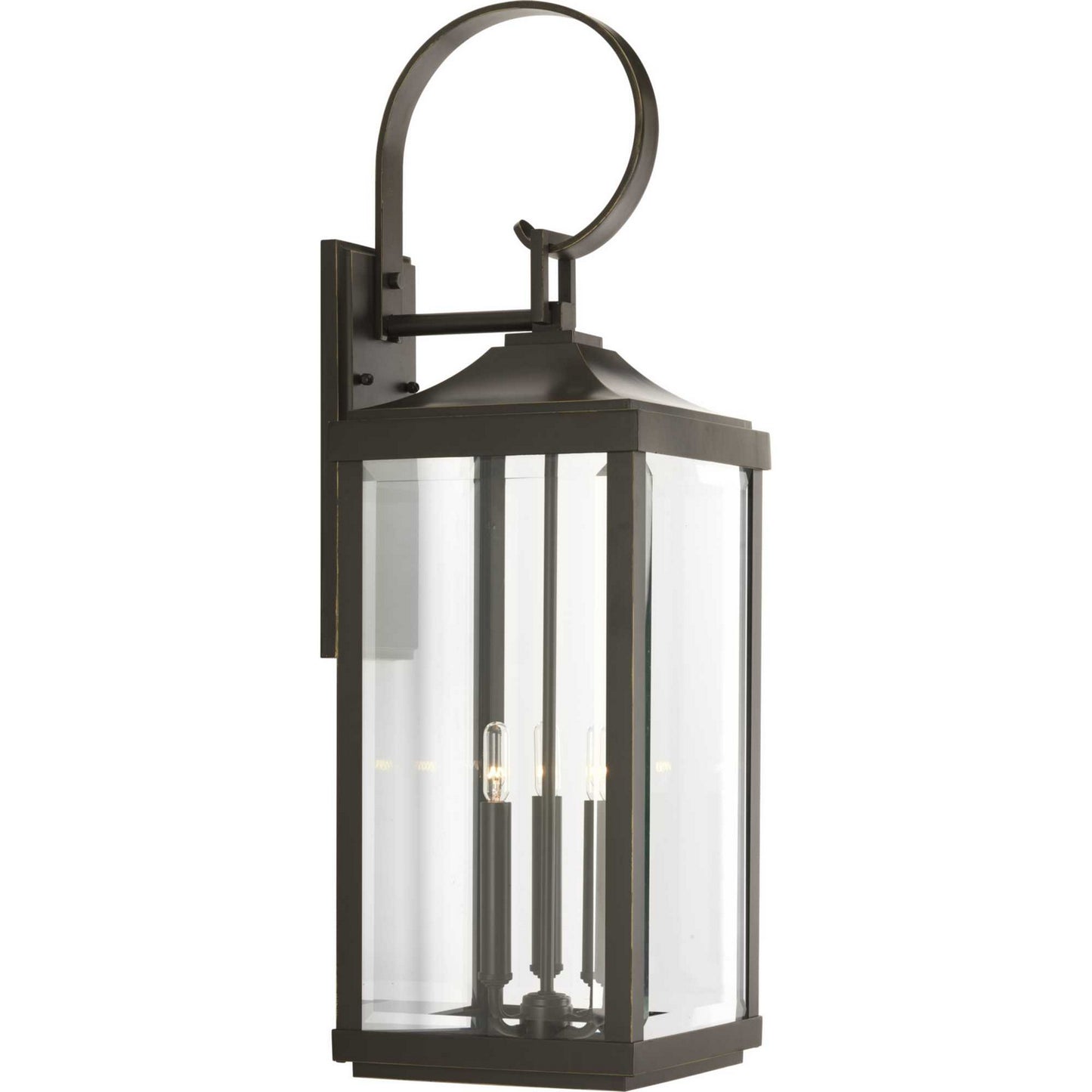 Gibbes Street Three Light Large Wall Lantern in Antique Bronze