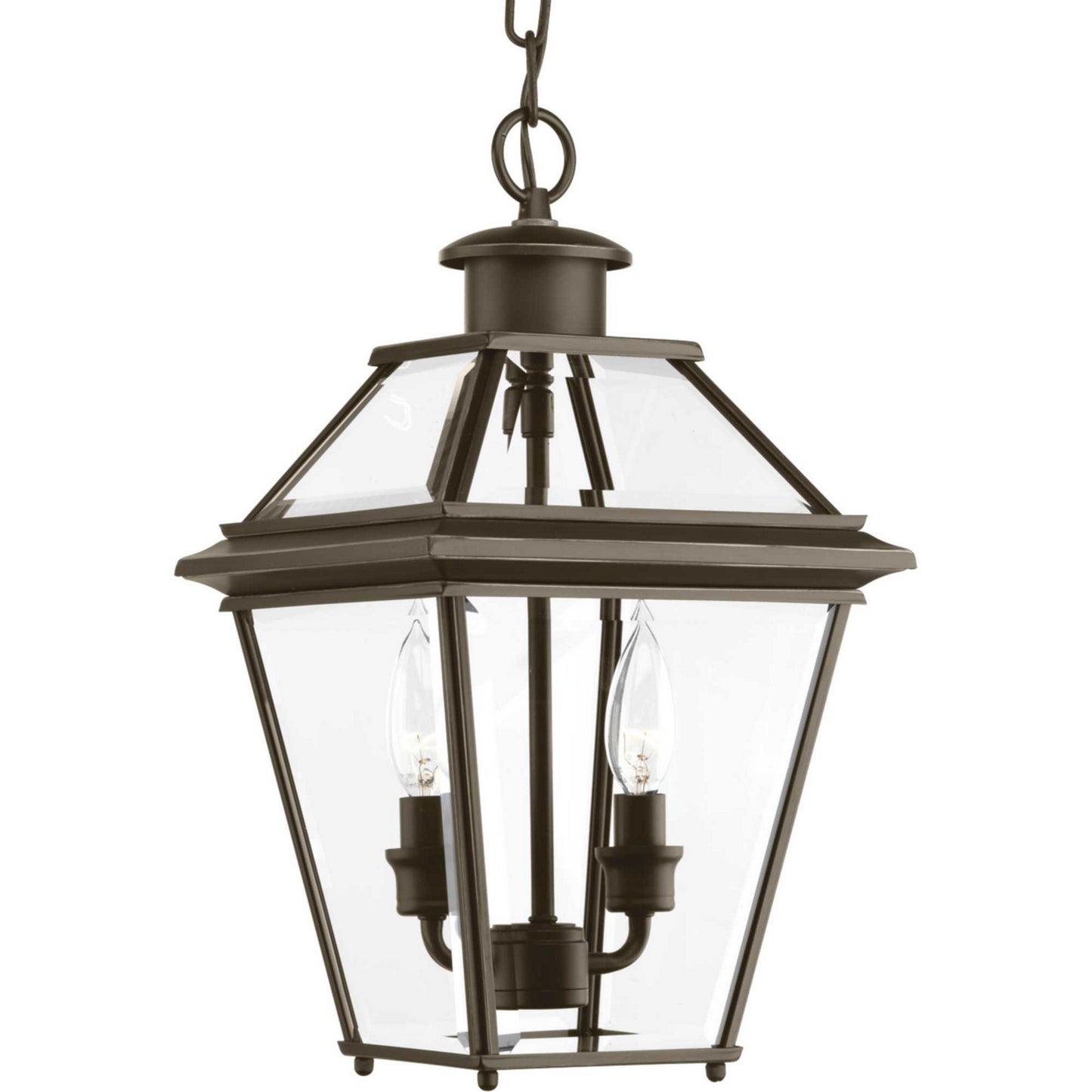 Burlington Two Light Hanging Lantern in Antique Bronze