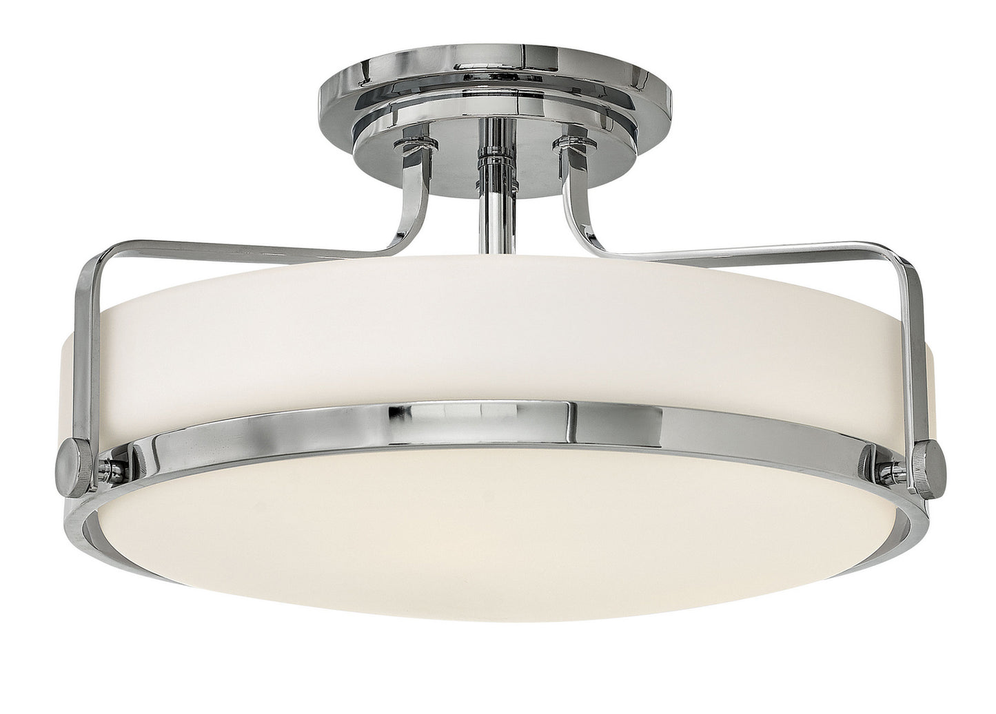 Harper LED Semi-Flush Mount in Chrome