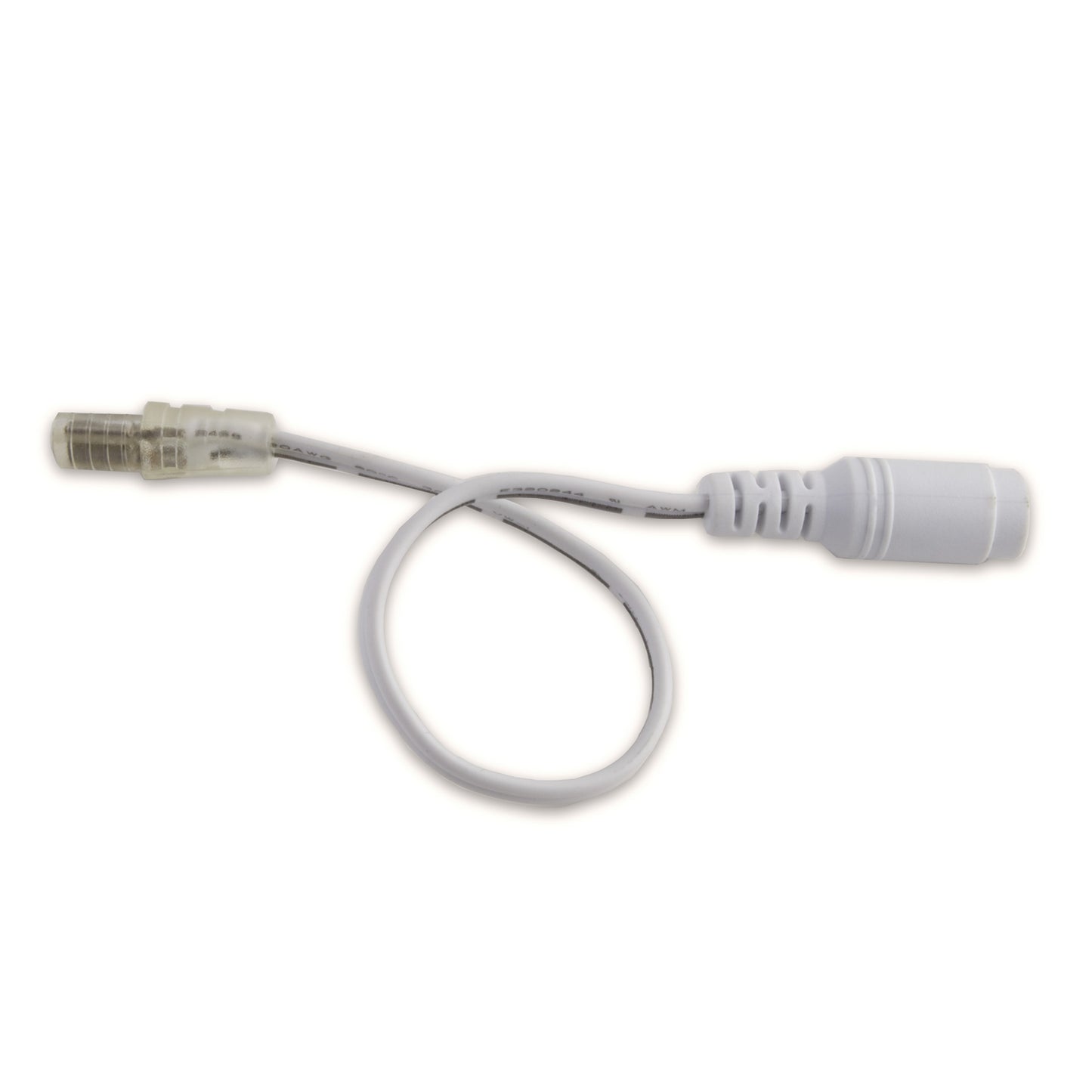 Plug to DC Adapter Connector in White