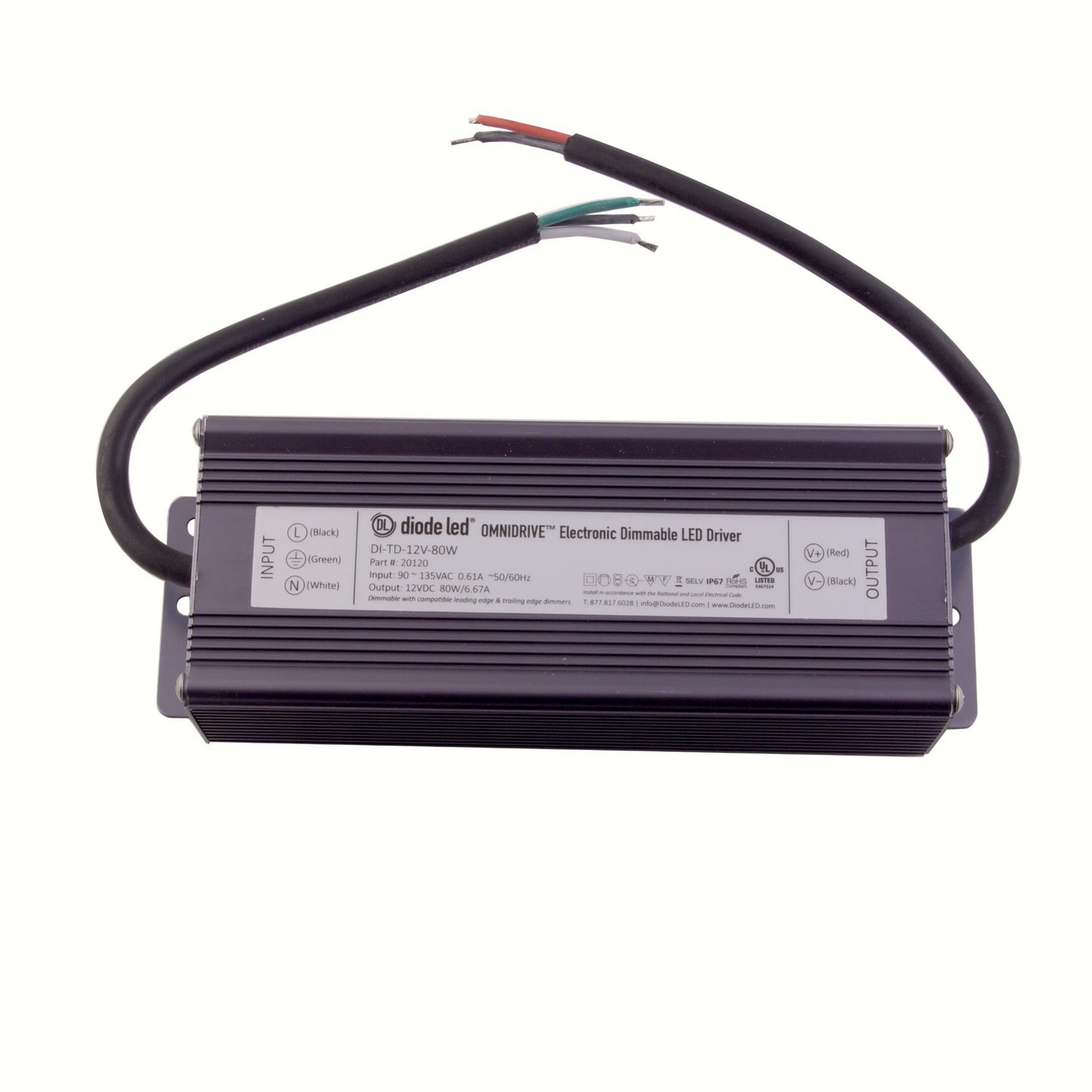 Omnidrive Electronic Dimmable Driver in Gray