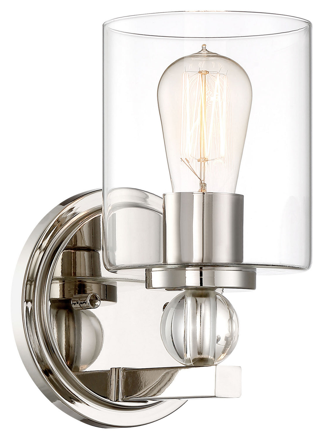 Studio 5 One Light Bath in Polished Nickel