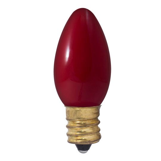 7W C9 CERAMIC RED E17 120V