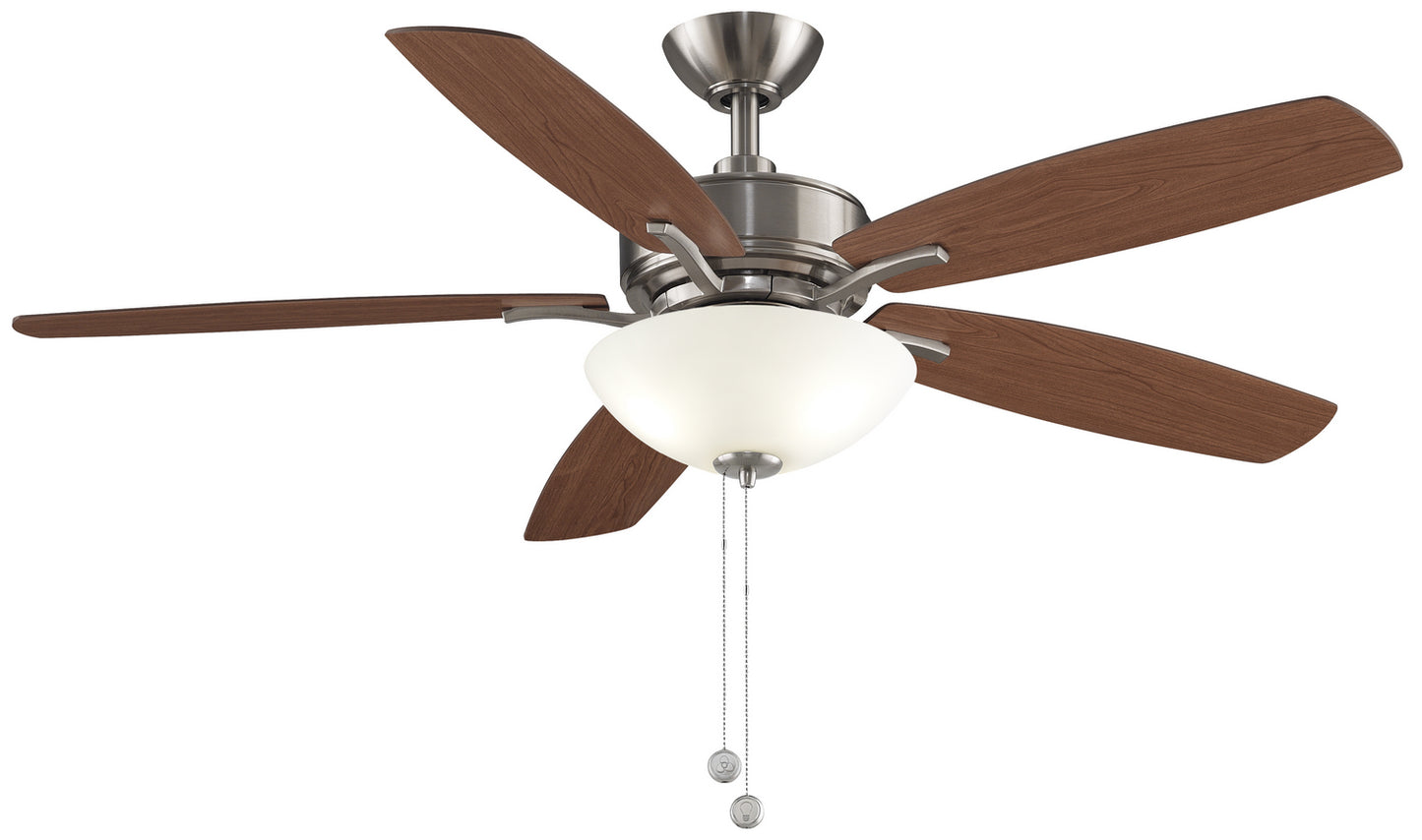 Aire Deluxe 52" Ceiling Fan in Brushed Nickel