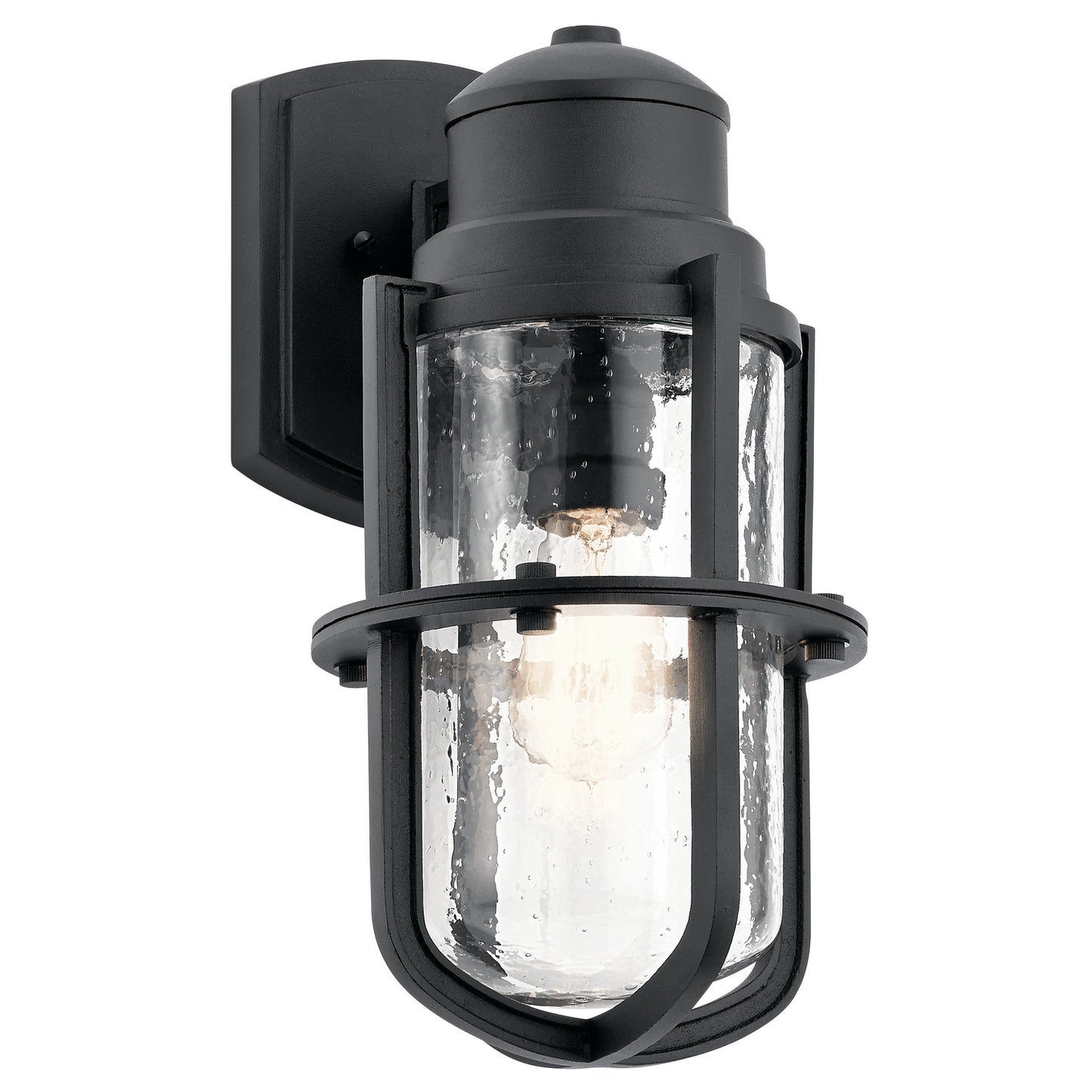 Suri One Light Outdoor Wall Mount in Textured Black