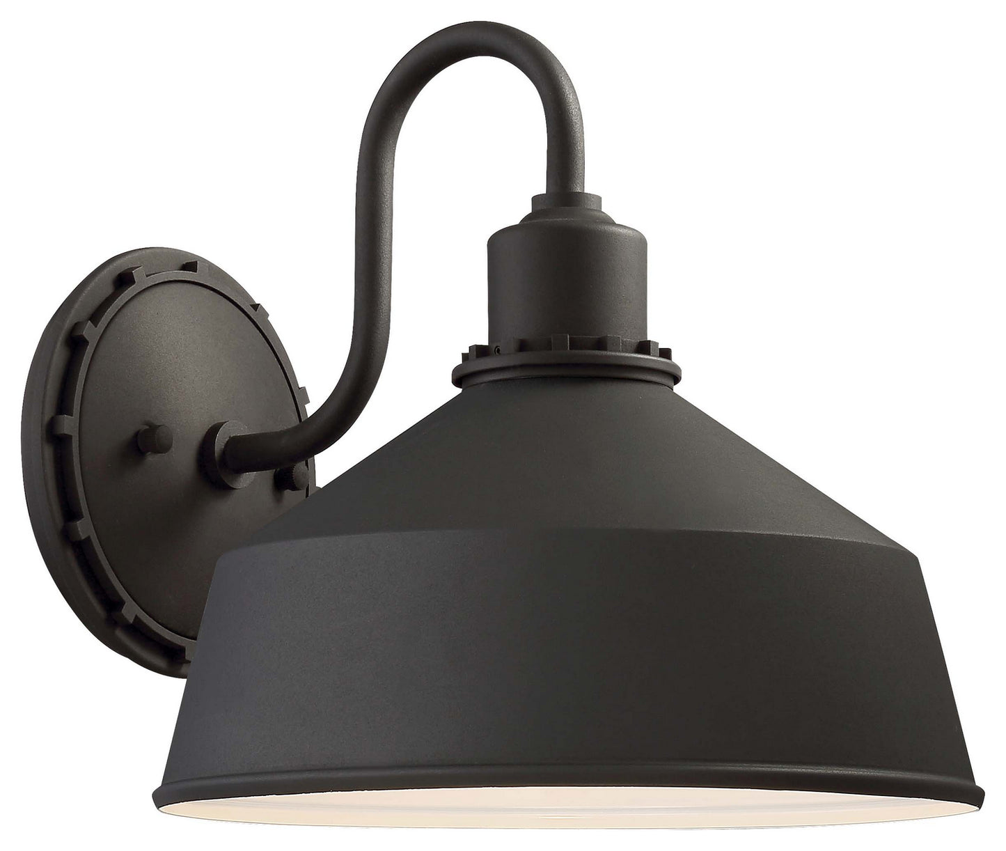 Mantiel One Light Outdoor Wall Mount in Black