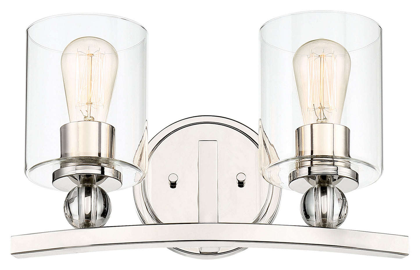Studio 5 Two Light Bath in Polished Nickel