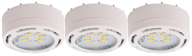 LED Puck Light in Plastic White