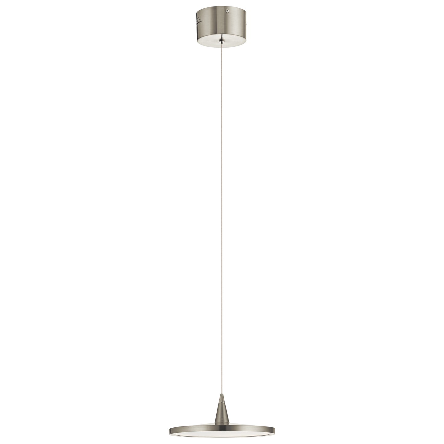 Jeno LED Mini Pendant in Brushed Nickel