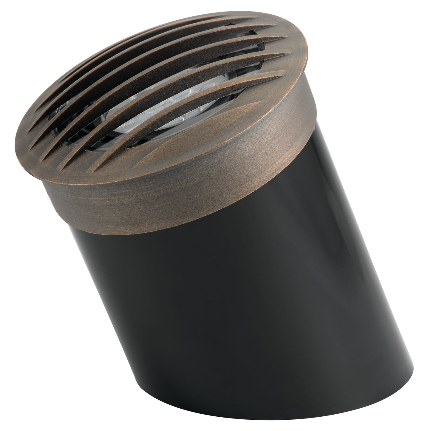 One Light Well Rockguard in Centennial Brass