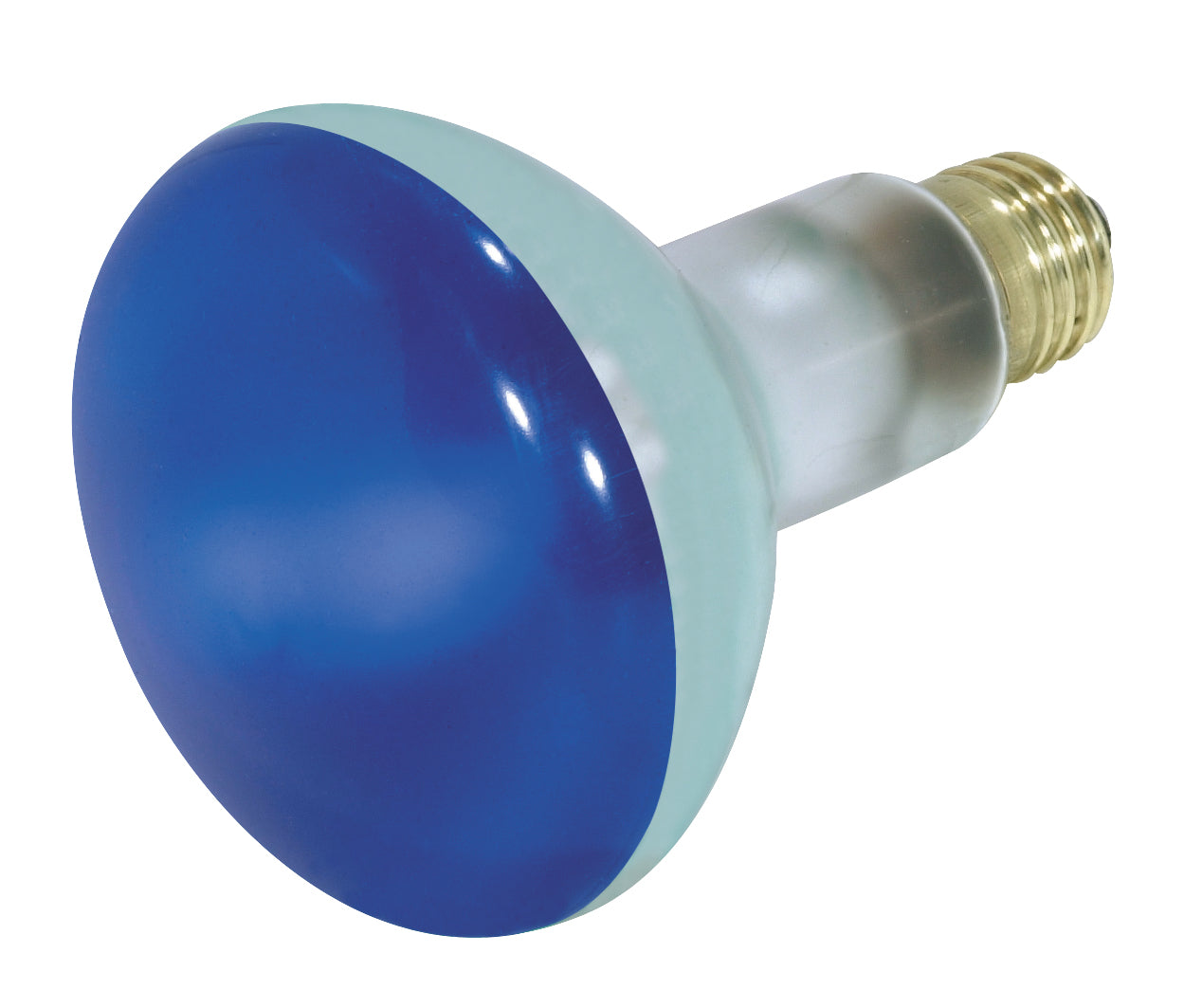 Satco 75W BR30 Incandescent – Blue, E26 base (S3228)