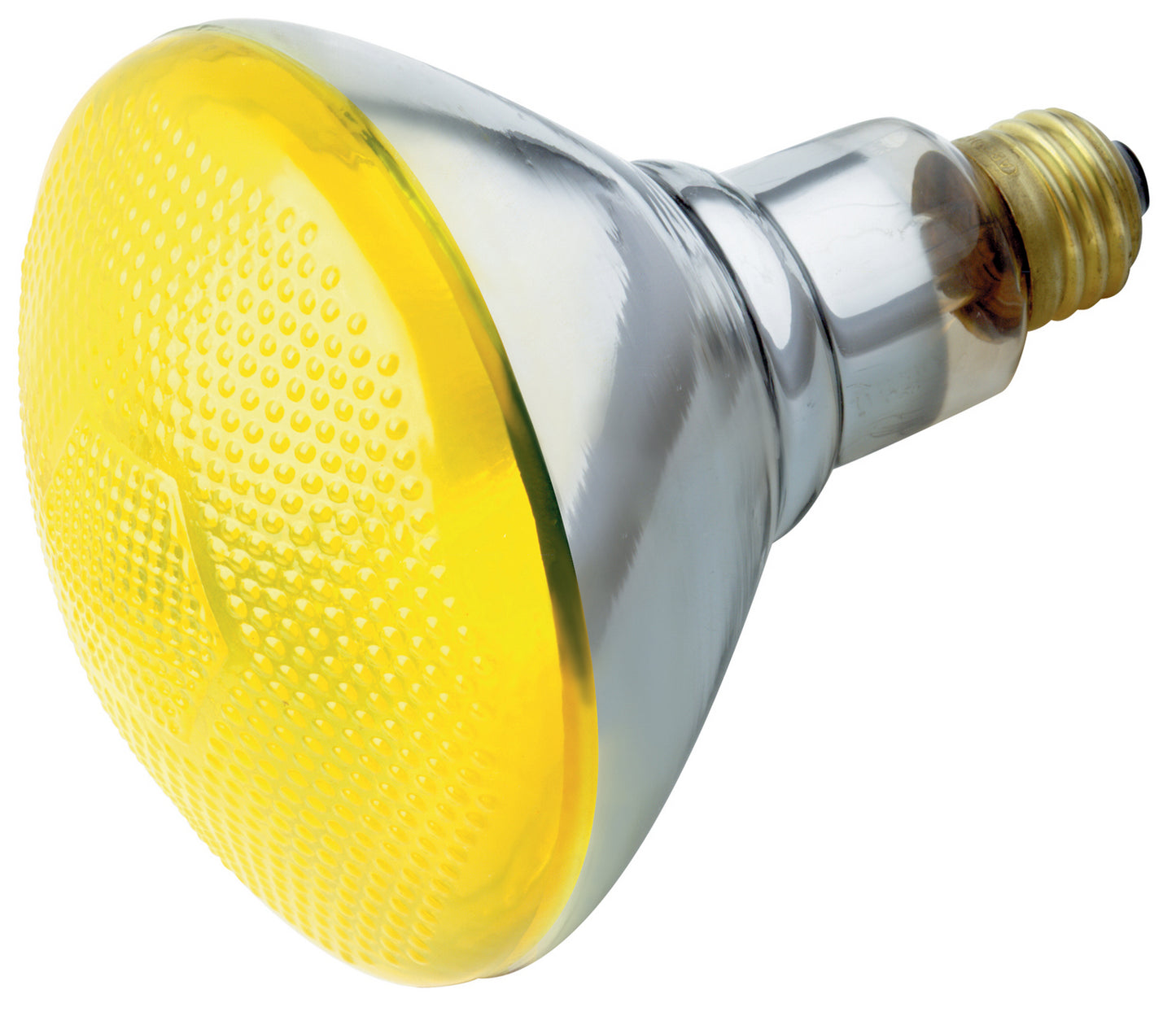 Satco 100W BR38 Incandescent – Yellow, E26 base (S4426)