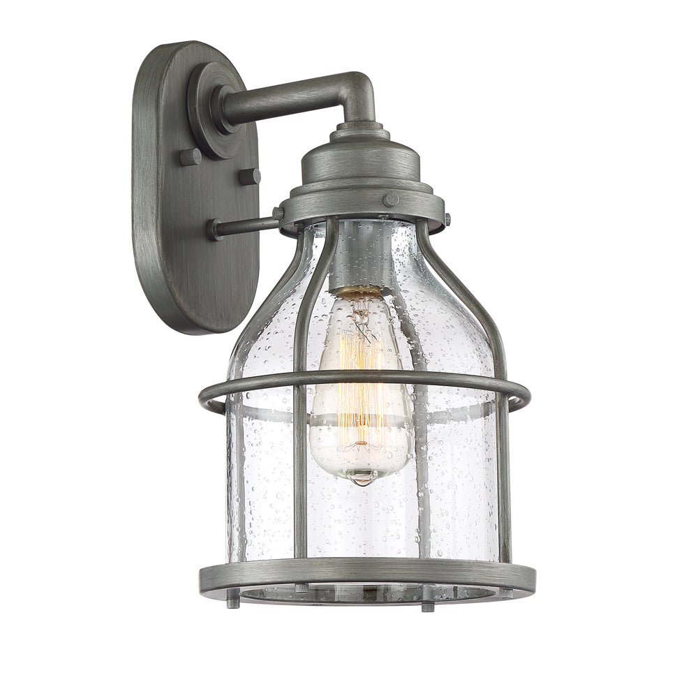 Brensten One Light Wall Lantern in Weathered Iron